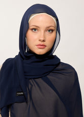 HOUSE OF MODEST- LACİVERT ŞİFON ŞAL