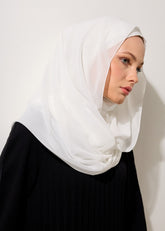 HOUSE OF MODEST-BEYAZ ŞİFON PENYE ŞAL