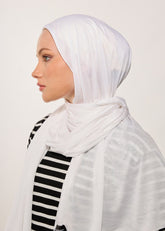 HOUSE OFMODEST- BEYAZ PENYE BONE ŞAL