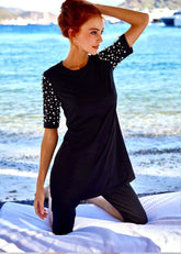 İncili Yarı Kapalı Mayo