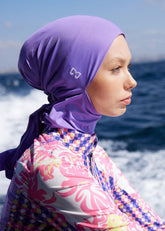 Mor Su İtici Deniz Tesettür Bonesi