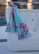 Örgü Plaj Çantası - Turkuaz