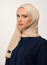 Rabia Z - Jarsey Bej Şal