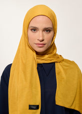 Rabia Z - Jarsey Hardal Renkli Şal