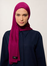 Rabia Z - Penye Koyu Vişne Şal