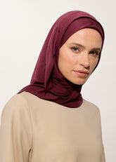 Rabia Z - Jarsey Tesettür Şal Mürdüm