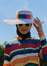 Renkli Hasır Şapka