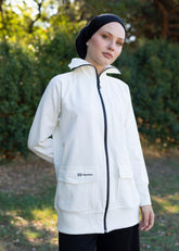 Siyah Fermuarlı Eşofman Üstü