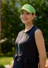 Yeşil Fermuarlı Yarı Kapalı Mayo