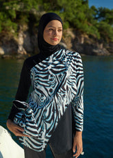 Zebra Kapalı Mayo Üstü