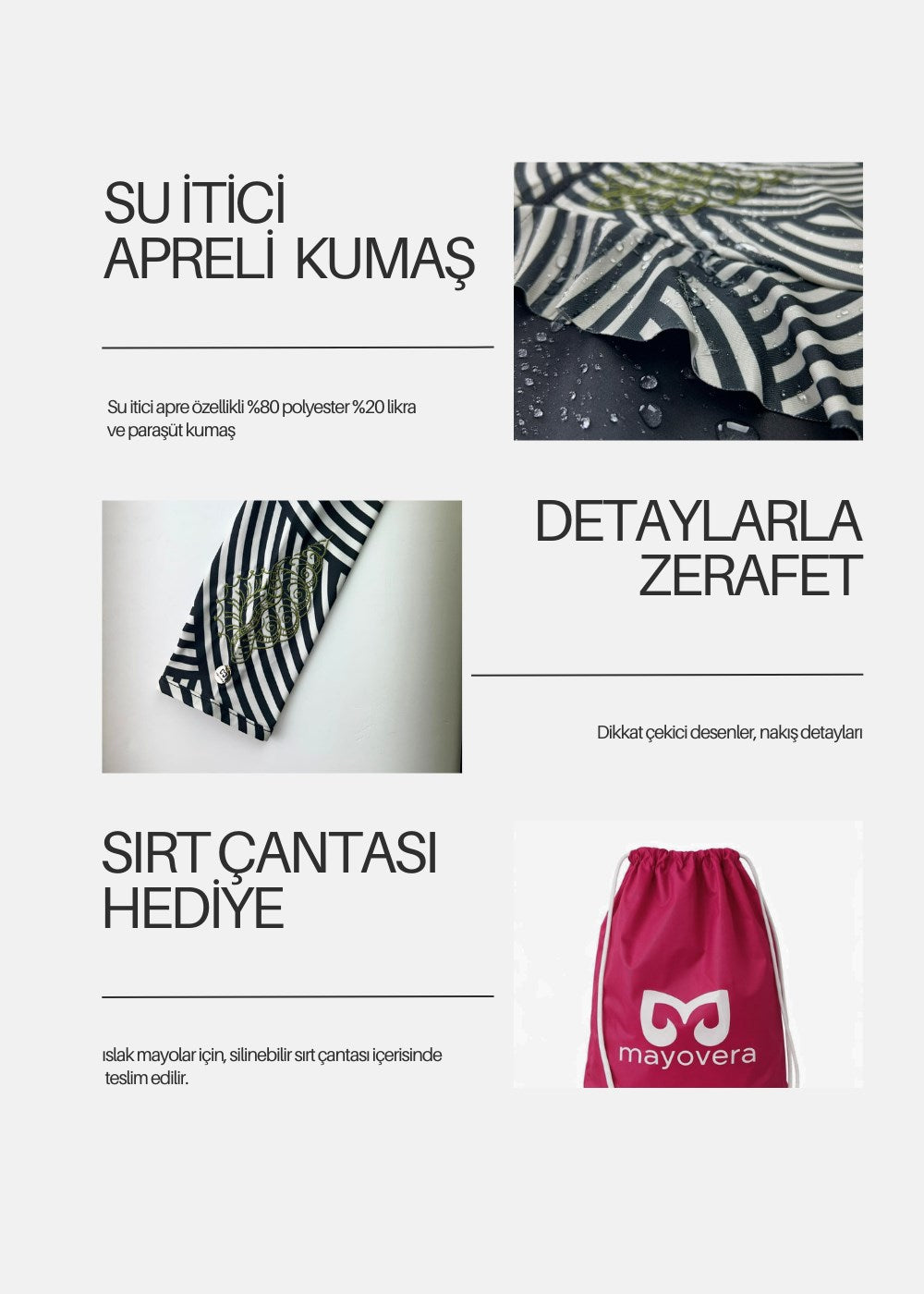 Deniz Kabuğu Siyah Tesettür Mayo