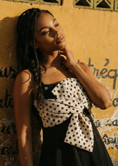 Puantiye Fiyonklu Askılı Mayo