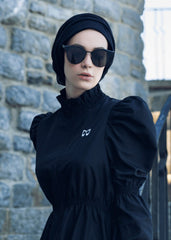 Siyah Paraşüt Tek Üst