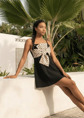 Puantiye Fiyonklu Askılı Mayo