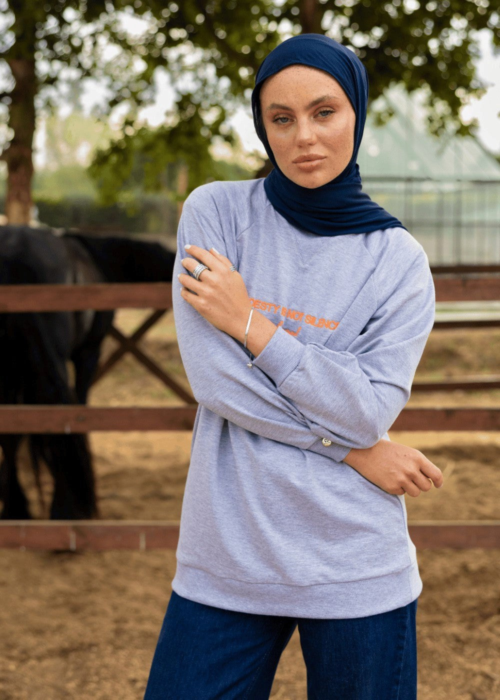 Mesaj ''Silence'' Sweatshirt