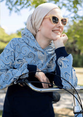 Keten Nakışlı Eşofman Üstü