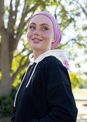 Balon Nakış Kapşonlu Sweatshirt