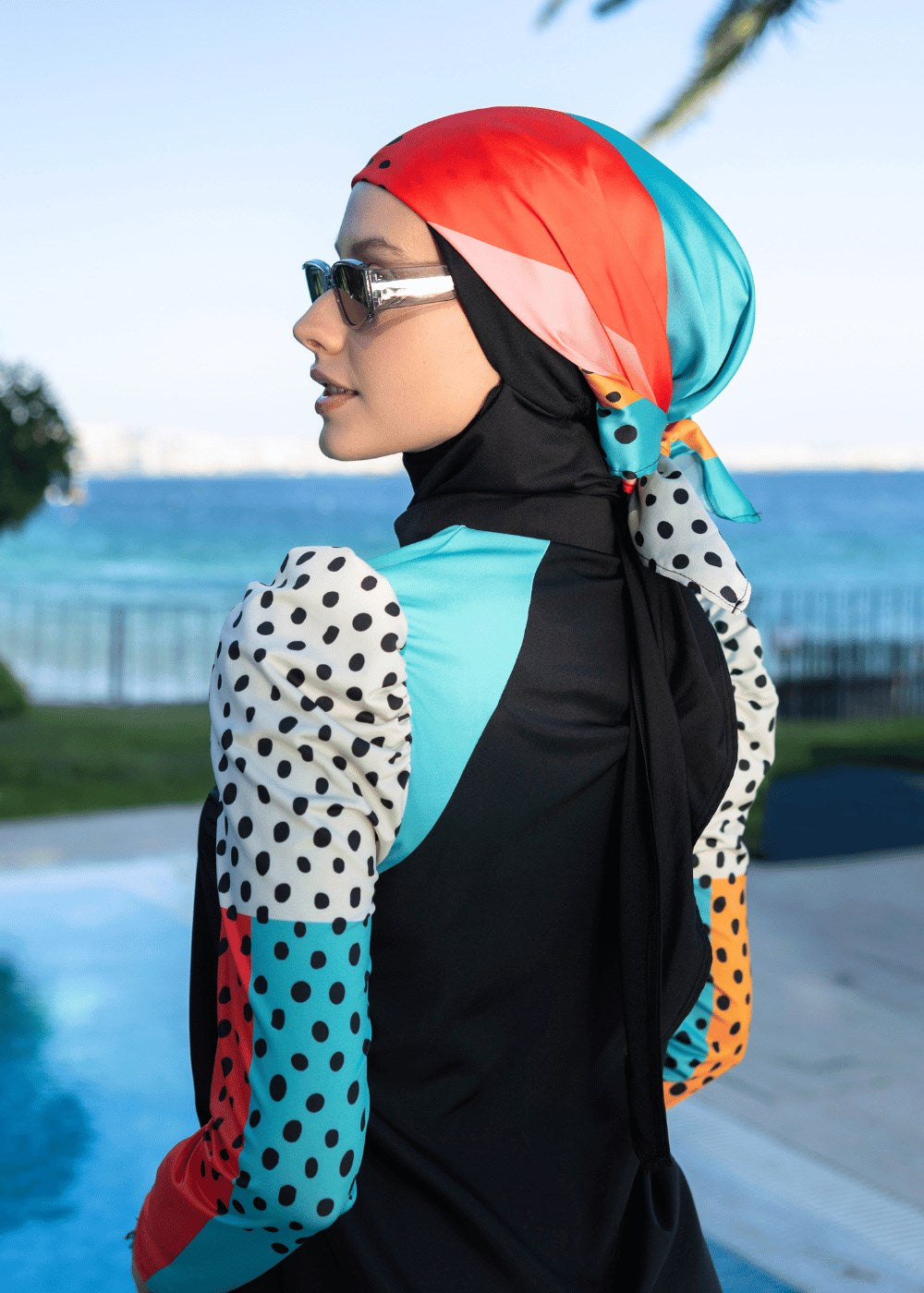 Puantiye Kollar Tesettür Mayo