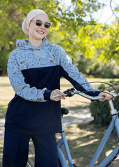 Keten Nakışlı Eşofman Üstü