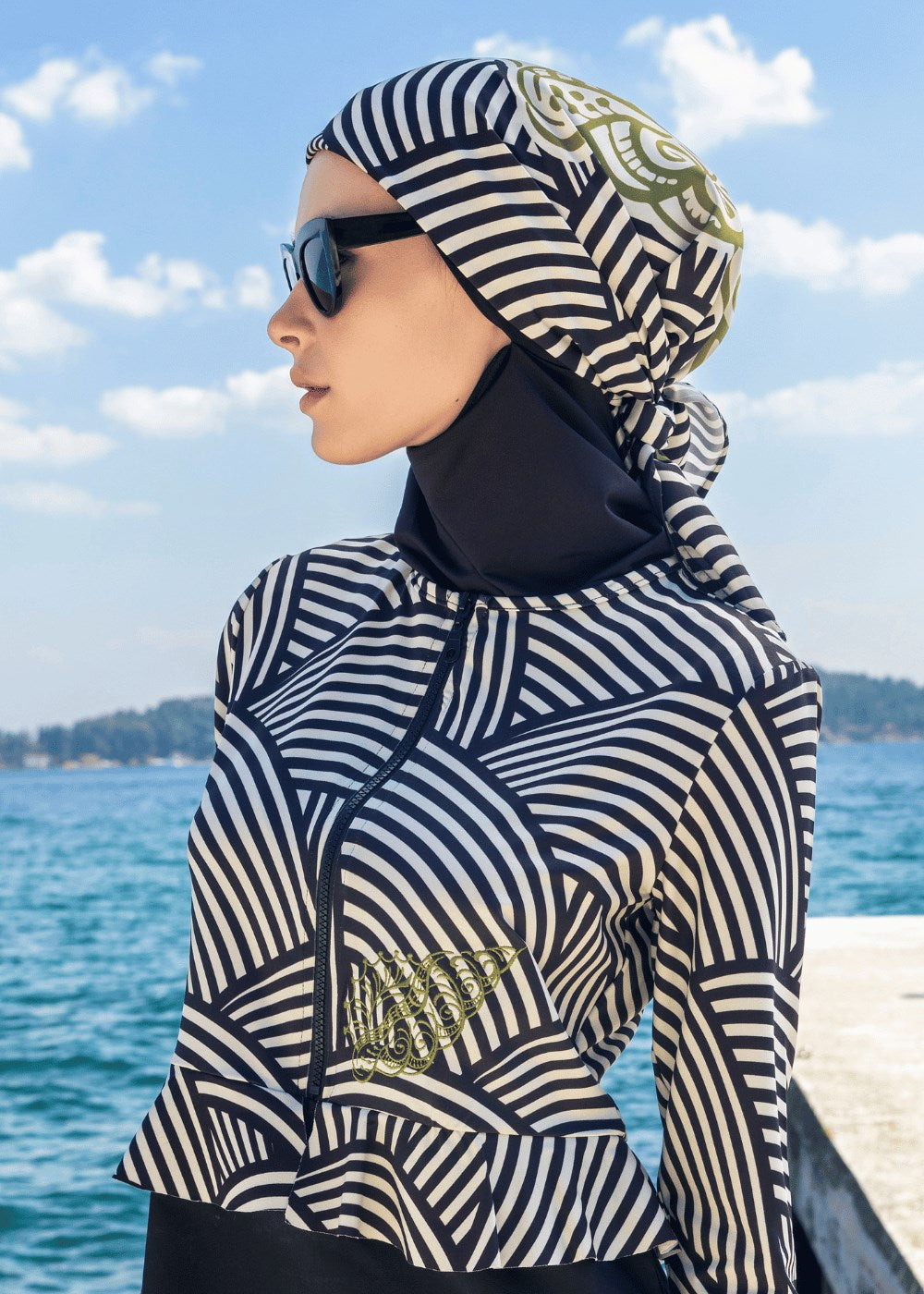 Siyah Deniz Kabuğu Bandana 22