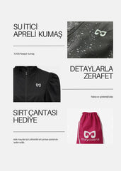 Siyah Paraşüt Tek Üst