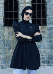 Siyah Paraşüt Tek Üst