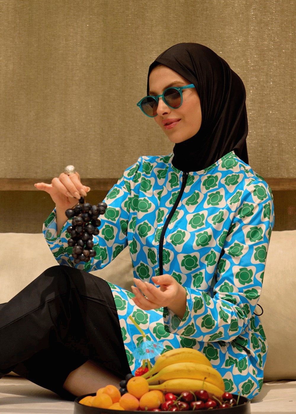 TESETTÜR MAYO RETRO MAVİ