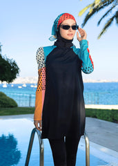 Puantiye Kollar Tesettür Mayo