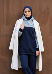 Keten Nakışlı Eşofman Üstü