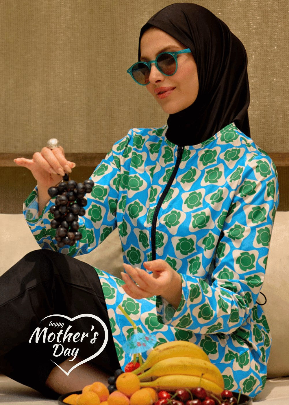 TESETTÜR MAYO RETRO MAVİ