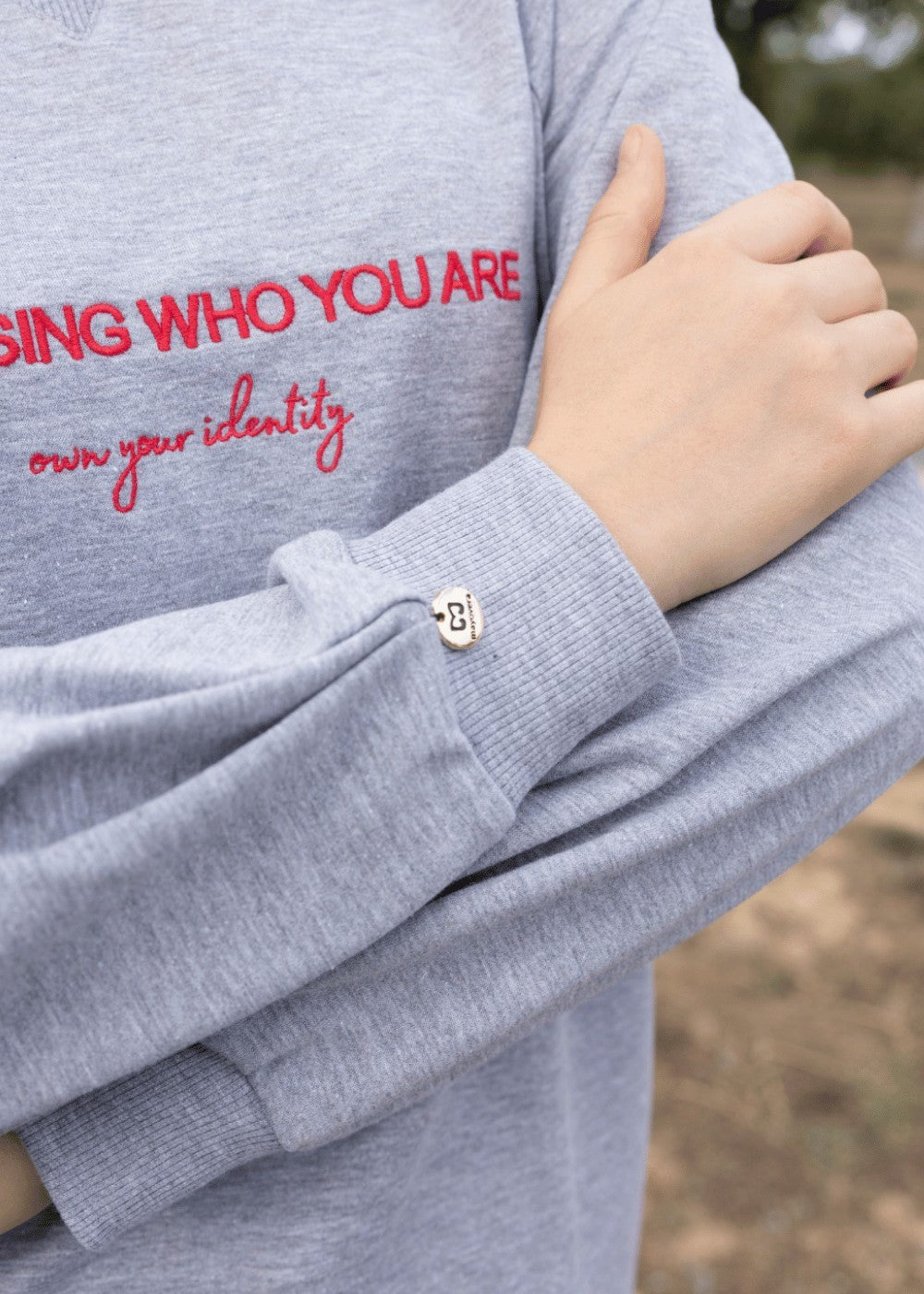 Mesaj ''Who You Are'' Sweatshirt