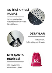 Puantiye Fiyonklu Askılı Mayo