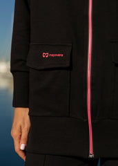 Fuşya Fermuarlı Eşofman Üstü