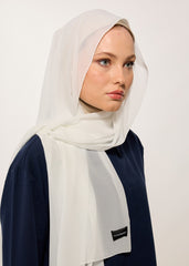 HOUSE OF MODEST- ŞAL-ŞİFON-BEYAZ