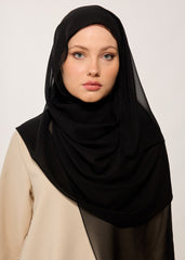 HOUSE OF MODEST- ŞAL-ŞİFON-SİYAH