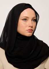 HOUSE OF MODEST-ŞİFONLU ŞAL-SİYAH