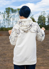 Keten Nakışlı Ekru Eşofman Üstü