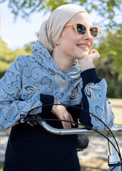 Keten Nakışlı Eşofman Üstü