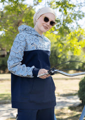 Keten Nakışlı Eşofman Üstü