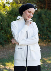 Siyah Fermuarlı Eşofman Üstü