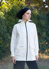 Siyah Fermuarlı Eşofman Üstü